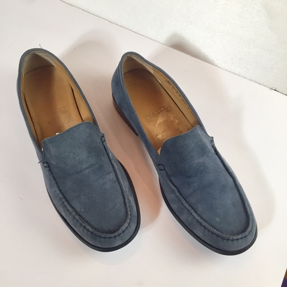 Bally Suede Slip-on Loafers